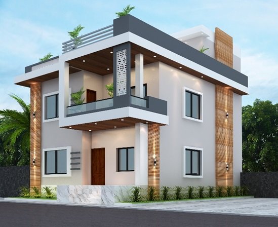 Sharma Residence architectural view
